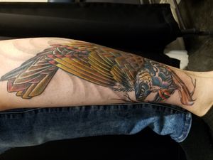 Japanese Hawk Tattoo, San Francisco, BY Nathan Emery