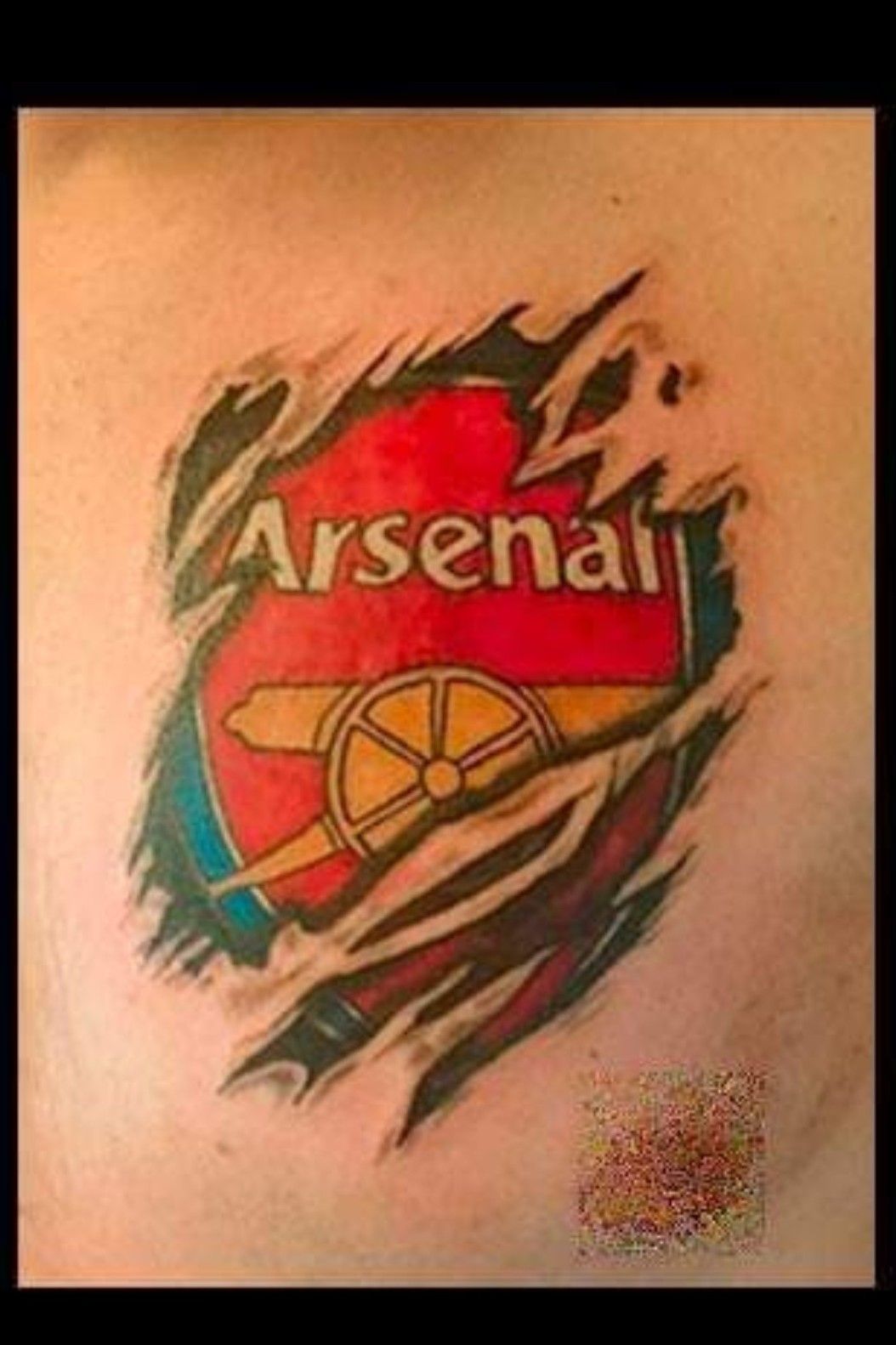 Arsenal fan gets bizarre tattoo of Arsene Wenger riding a dog while  celebrating 1998 double win  London Evening Standard  Evening Standard