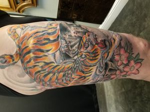 Japanese Tiger Tattoo by Nathan Emery, San Francisco