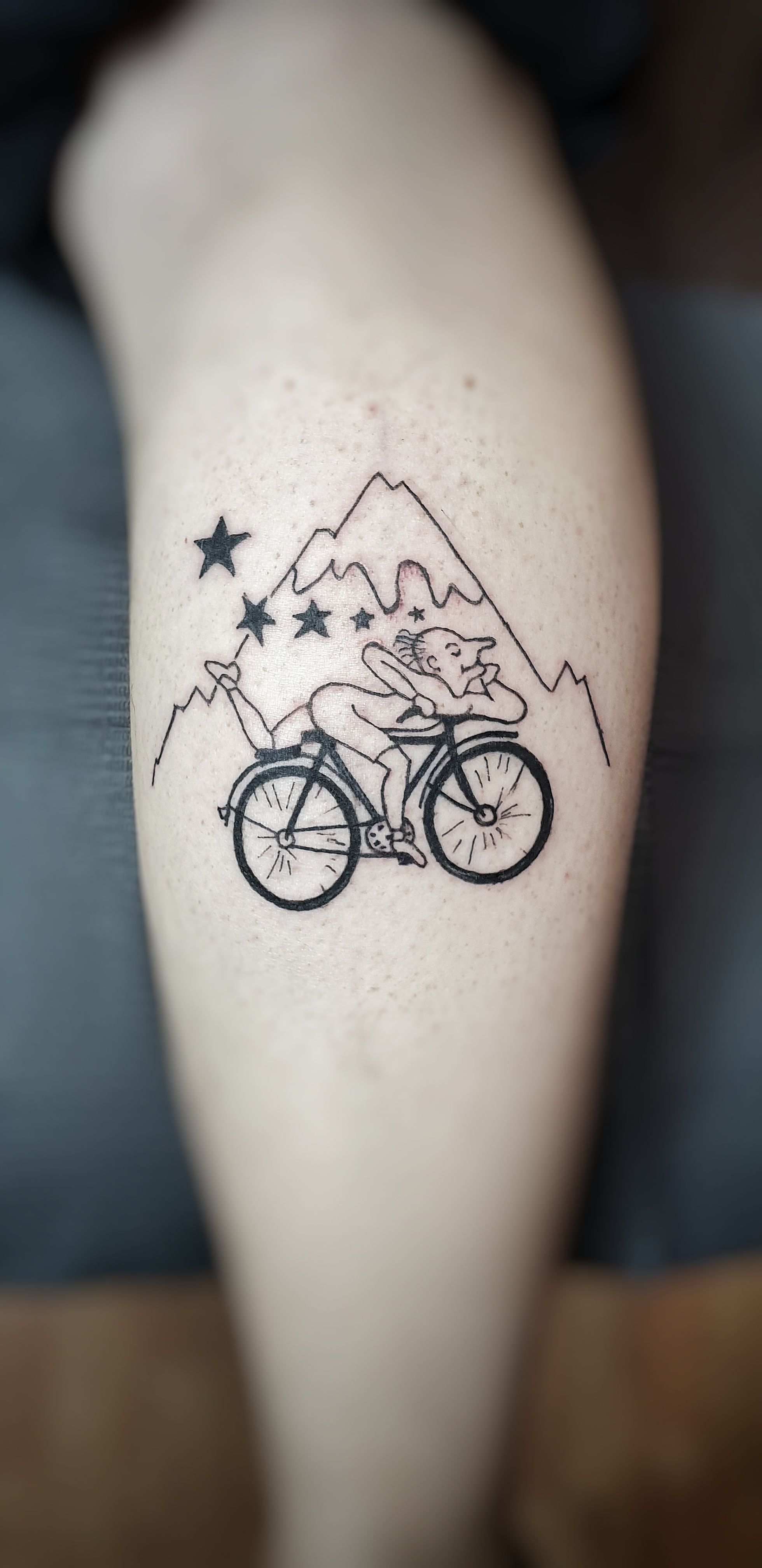 Tattoo uploaded by Maztattz • Albert Hoffmann bike tattoo i did for  @maritosenzacena 🙏 it was very fun working on this idea bring more !! DM  for appointments • Tattoodo