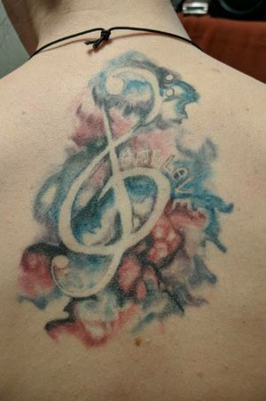 My first tattoo. About 2 years old.