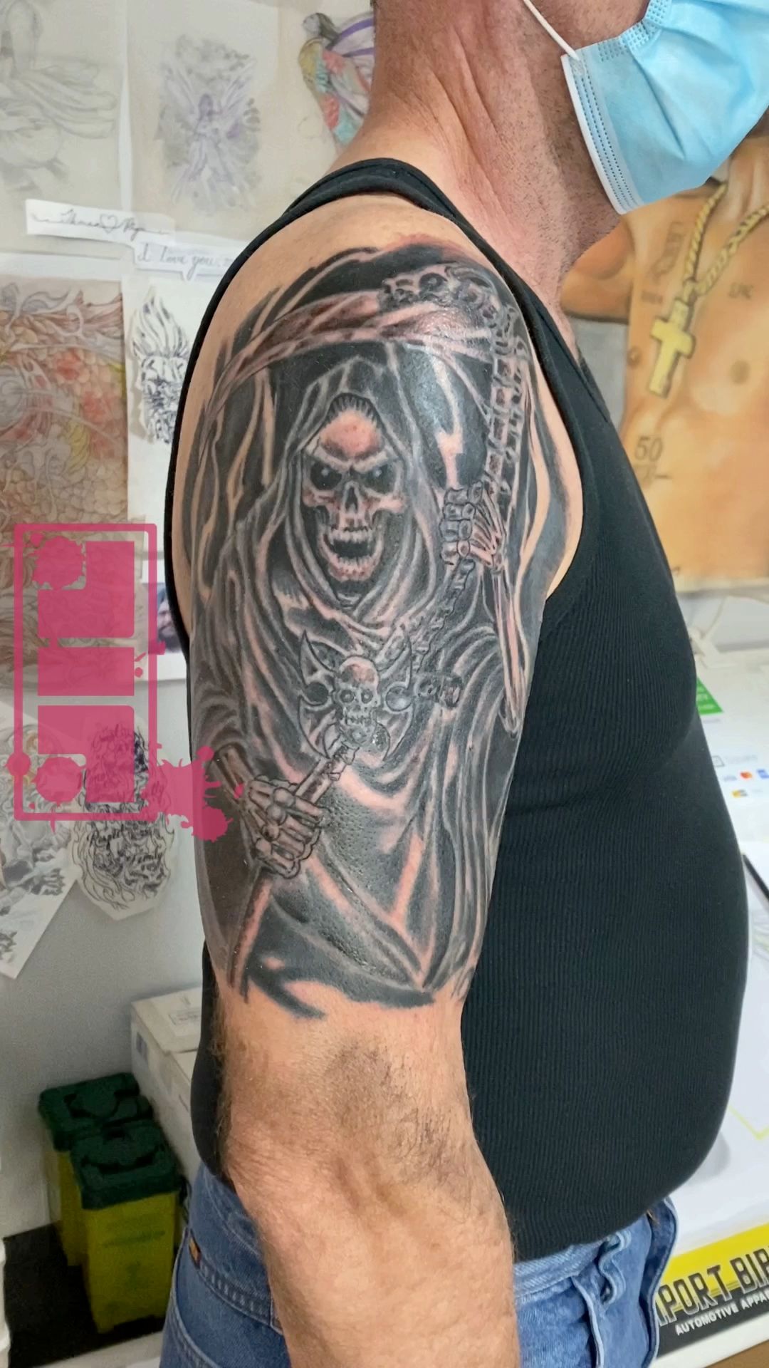 Grim Reaper Shoulder Tattoo Top 60+ Images & 6 Videos