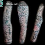 Finished Maori Arm sleeve #maori #tattoo #tattoos #freshink #freshlyinked #black #blacktattoo #blackwork #maorisleeve