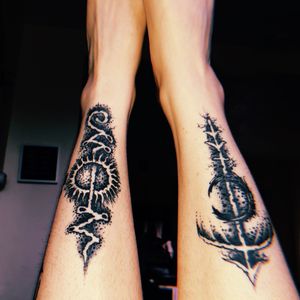 Upside down, healed, and hairy, both by Pat