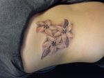 Plumeria Flower Tattoo by Nathan Emery, San Francisco