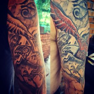 Modification from falcon to eagle. Done by TattooHUB