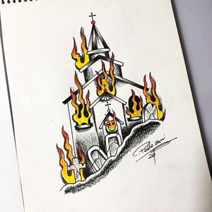 #burningchurch #igrejatattoo