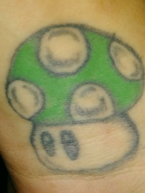 My Green Mario Mushroom (Single Needle)