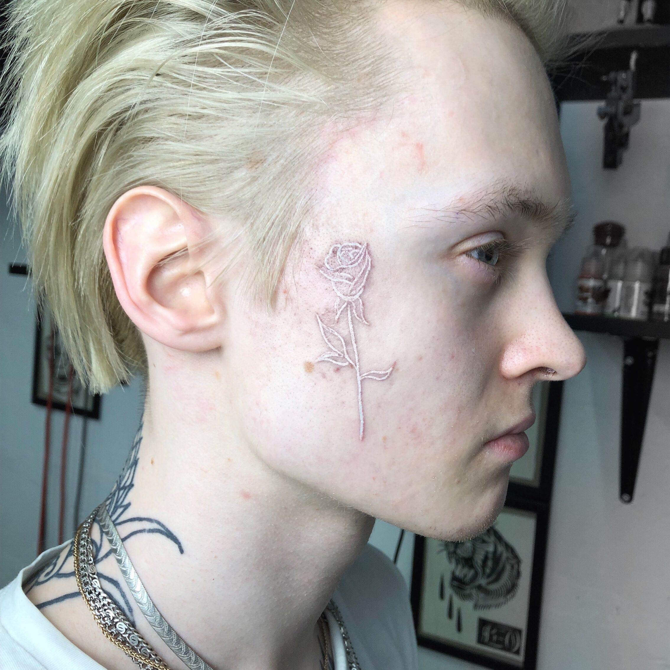 Slick Woods Reveals White Ink Face Tattoo  CafeMomcom