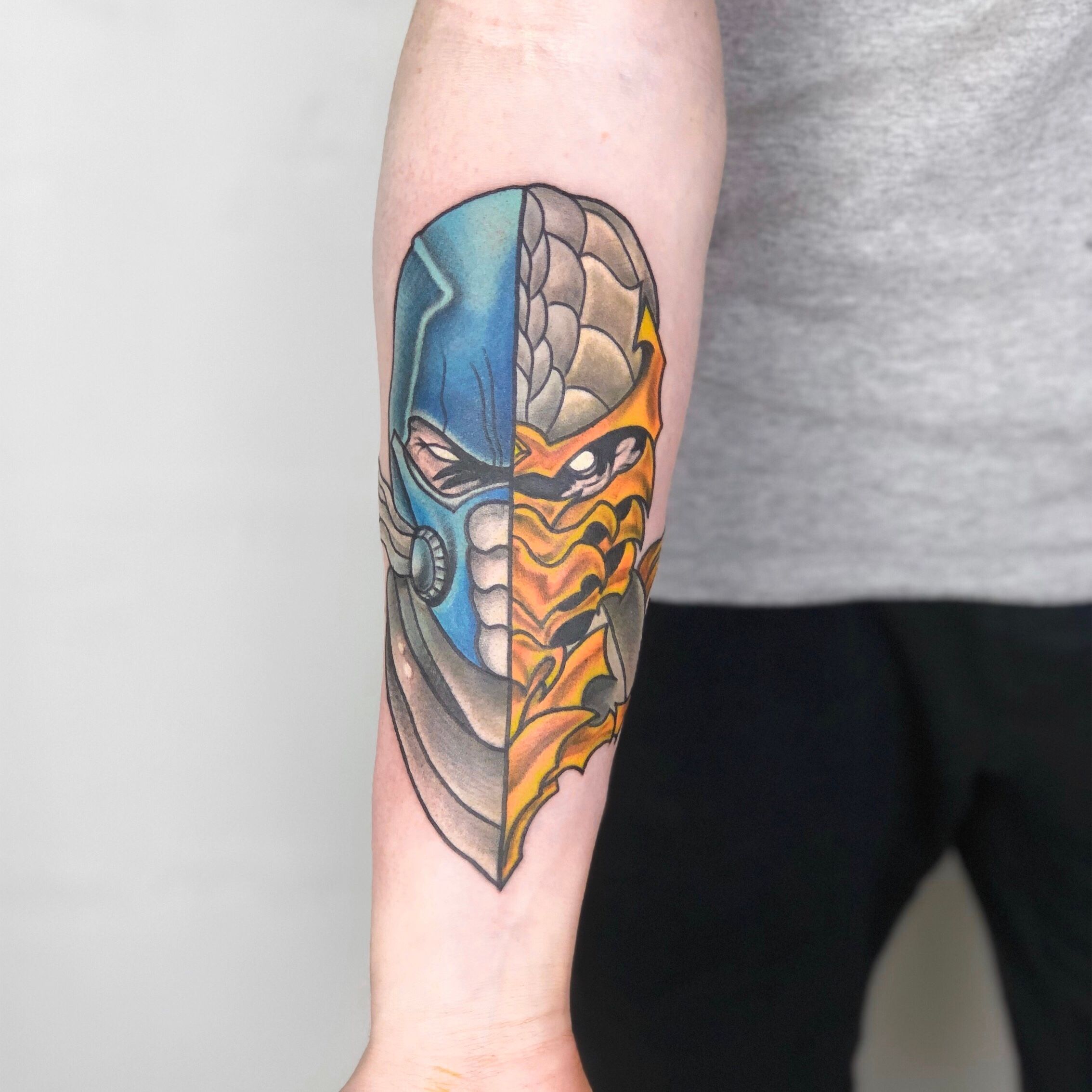 Sub Zero Mortal Kombat tattoo sleeve  Best Tattoo Ideas Gallery