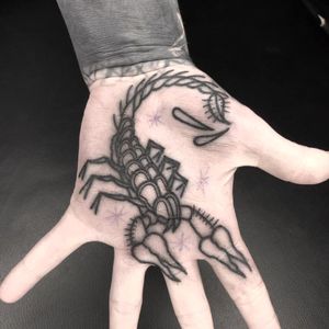 Palm tattoo by Black Needle Tattoos / Czarna Igła ! #miejskifolklortattoo