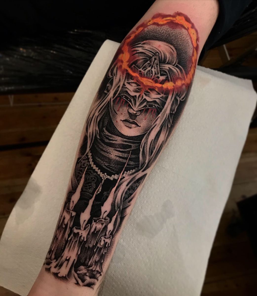 Tattoo uploaded by Chitayart • Fire keeper (Dark Souls) • Tattoodo