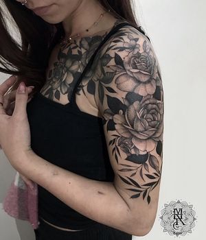 Rose Tattoo Done with Proton Equalizer Mx by Kwadron MAR TATTOO INK 