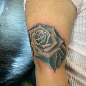 Black and Grey rose done by meLocated at Nite Owl Tattoo. Message for more info!