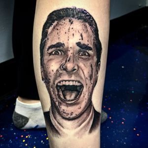 Badass American psycho we knocked out not too long ago.#portraittattoo