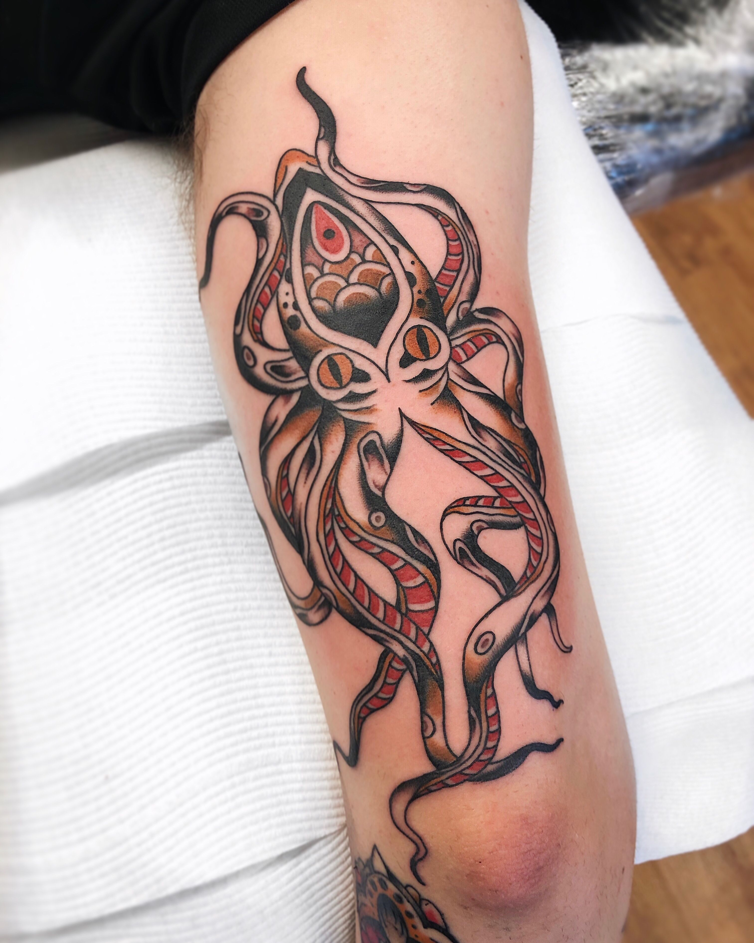 Buy Traditional Tattoo Style Squid Sticker-vinyl Sticker, Weatherproof  Sticker, Tattoo Style Sticker Online in India - Etsy