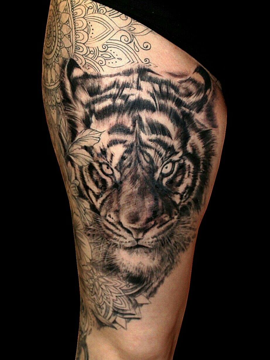 Buy Roaring Tiger Full Back Tattoo Temporary 48x34cm Realistic Colourful Large  Big Fake Transfer Tattoo Online in India - Etsy