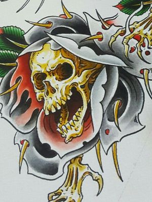 Rose of the death , tattoo flash for sale...soon
