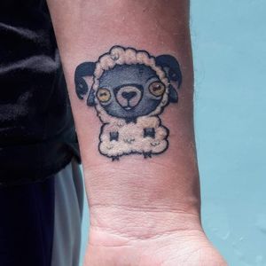 Flash sheep tattoo