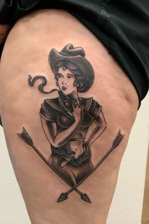 Cowgirl pin up