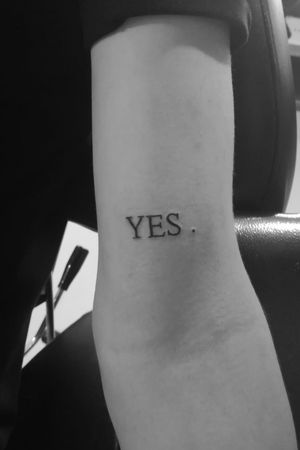 YES . Yes-theory inspired tattoo #YES