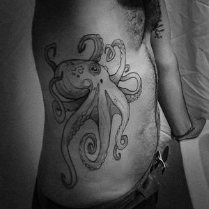 Octopus on ribs 