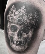 #skull #crown #realism #blackandgrey #subliminal