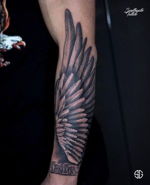 • Wing • custom design by our resident @roudolf.dimov.art Bookings/Info after lockdown: 👉🏻@southgatetattoo • • • #wingtattoo #wingstattoo #wing #wings #realistictattoo #customtattoo #blackwork #blackworktattoo #southgatetattoo #sgtatoo #sg #london #londontattoo #londontattoostudio #forearmtattoo #stayhome #staysafe #lockdown #lockdown2020 