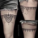 Ornamental Garter Belt Tattoo #garterbelt #ornamental 