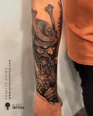 Warrior Tattoo by Bhavesh Kalma at Aliens Tattoo India. www.alienstattoo.com