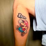 Paper Mario sticker tattoo