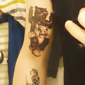 Fall Out Boy Tattoo from the Album Folie a deux!Done by Thomas, I don't know if he has a profile here. 
