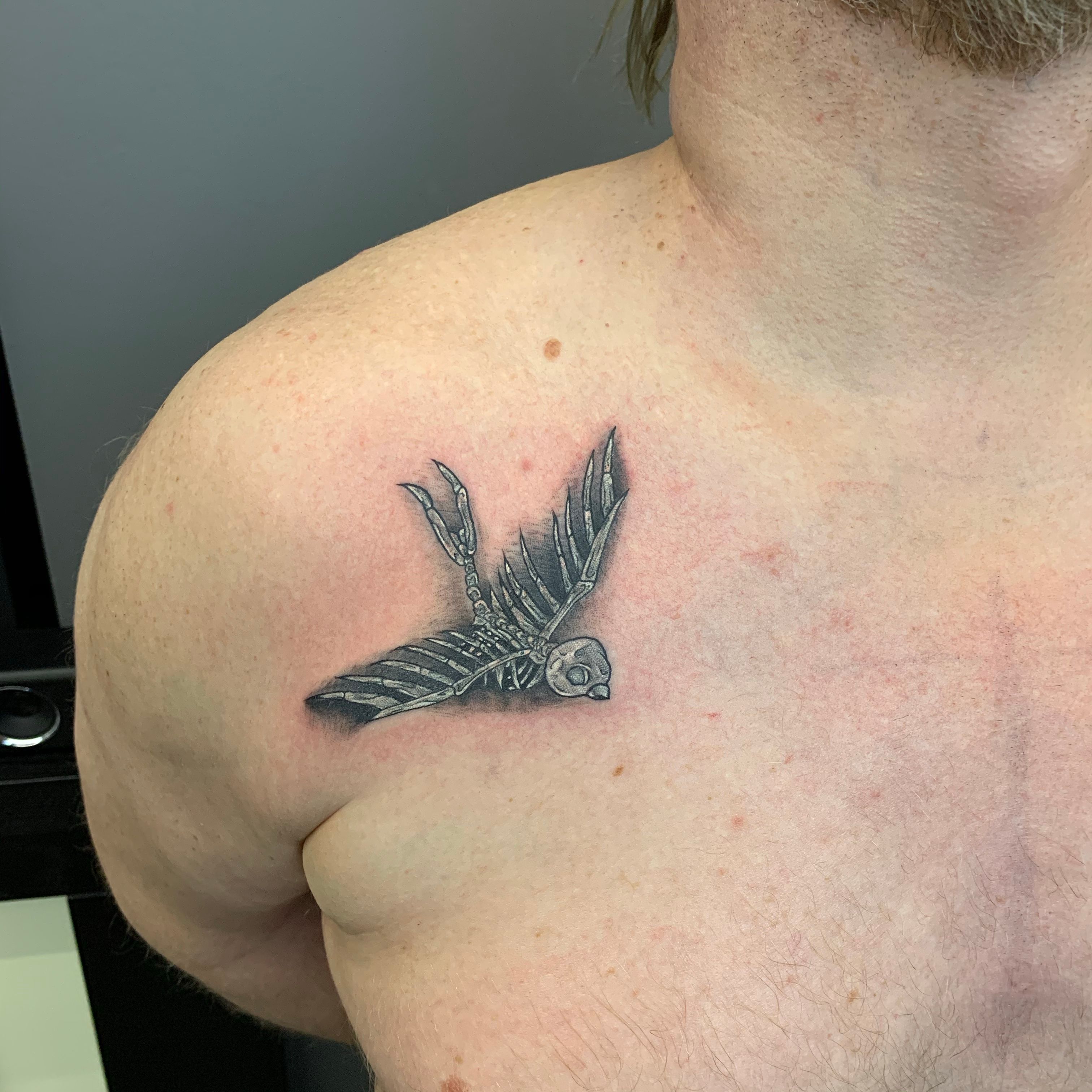 Bird Skull Half Sleeve  Remington Tattoo Parlor