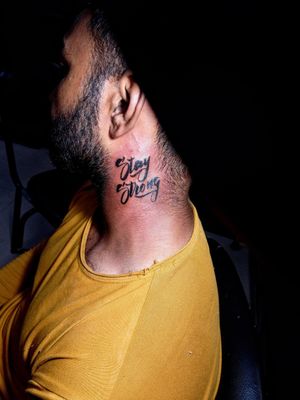 Calligraphy Tattoo.#meerut #getinkD #getinked #inkedmag #tattoodo #tat #inkbox #tattoosofinstagram #instagramtattoos #tattoosociety #tattooideas #tattooed #tattooworld #instagram #follow #body #art #tattoo #artist #love #work #monday #calligraphytattoo #letteringtattoo #staystrong #likeforlikes #followforfollowback