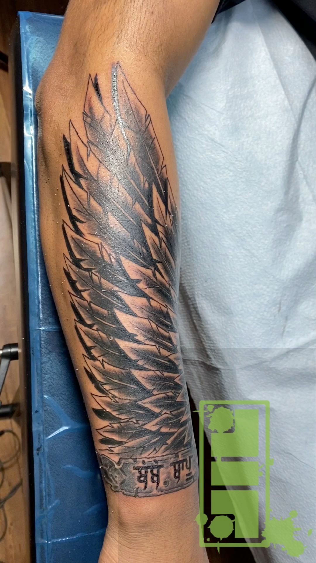 Aces High Tattoo Studio  Feather arrow forearm tattoo  feathers  greyshadetattoo pennyblacktattoobutter arrowtattoo 60 per hour 250 for  5 hours  Facebook