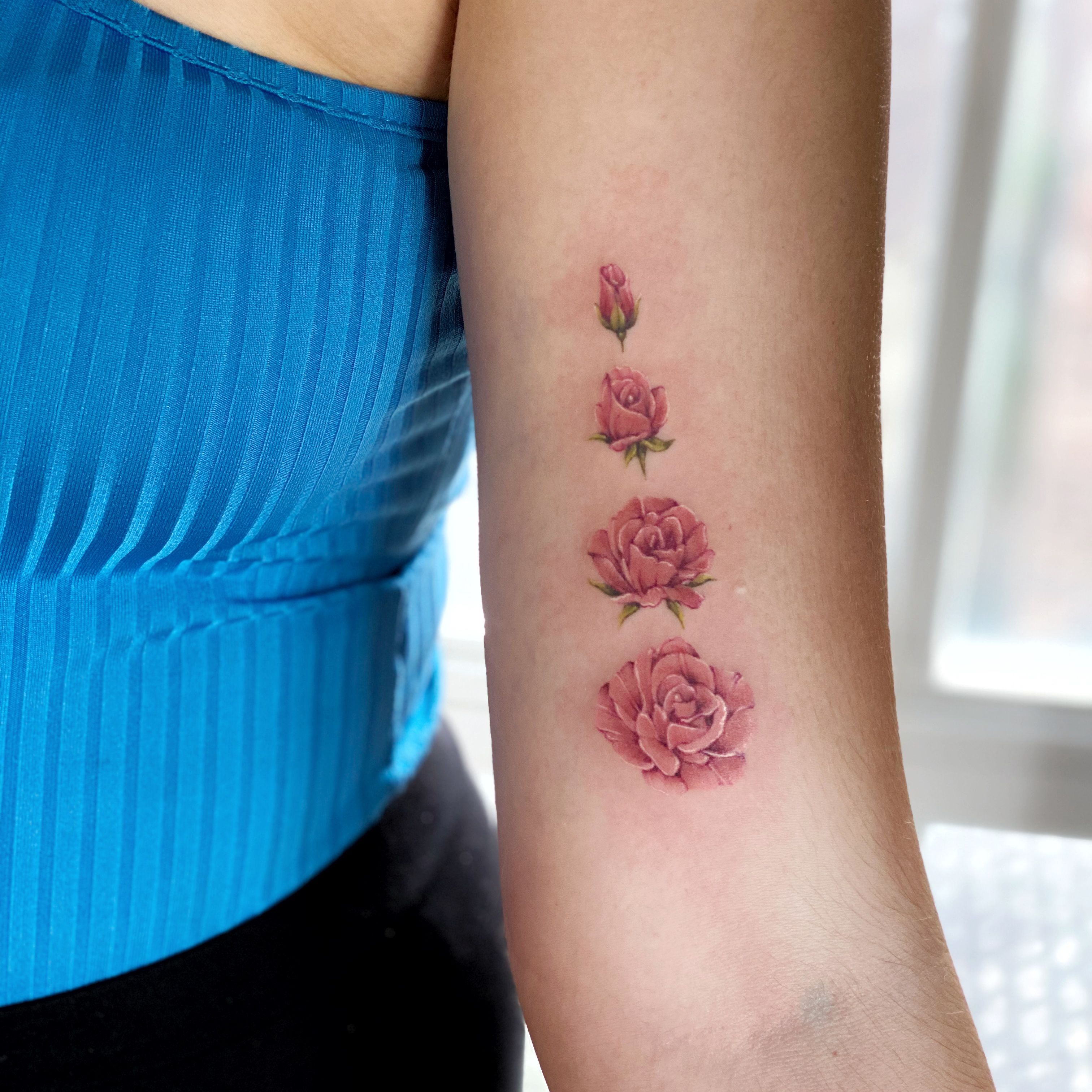 Four Stages of Blooming Tattoo  Bloom tattoo Tattoos Rose tattoo