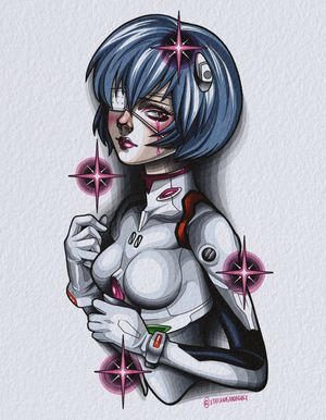 Ayanami Rei from Neon Genesis Evangelion. Wanna do. Email or DM me 🌟