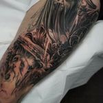 instagram.com/sidotattoos #color #portrait#wolf #wolftattoo #blackandgreytattoo #progress #realism #realistic #blackandgrey#chicago #lincolnparkchicago #portrait #blackandrgey #blackandgray #realism #animalsleeve #animal #animalportrait #bear #beartattoo #bearportrait #eagle #eagletattoo #nature #naturesleeve #hunting #faithtattoo #faith #travel #elgin #schaumburg #naperville #dark #darktattoo #coverup #coveruptattoo #headdress #colorrealism #surrealism #sculpture #statue #statuework #legsleeve