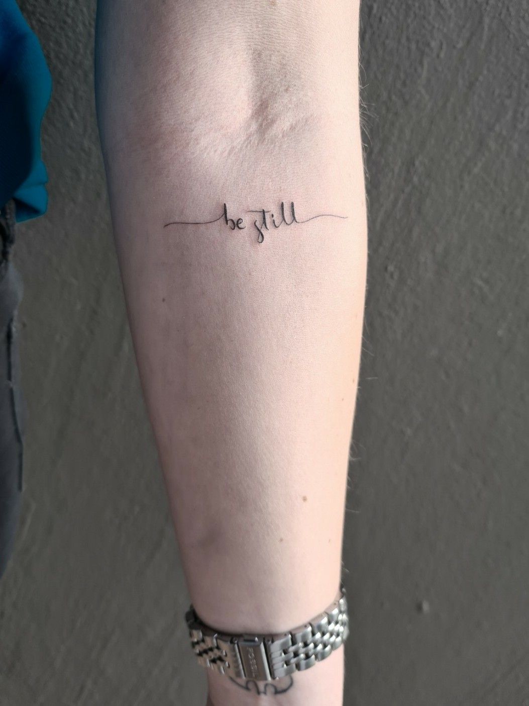 be still and know  Thigh tattoos women Be still tattoo Tiny wrist  tattoos