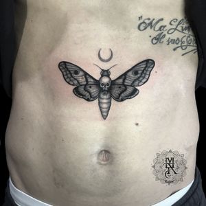 Moth Tattoo by Mar Tattoo Ink