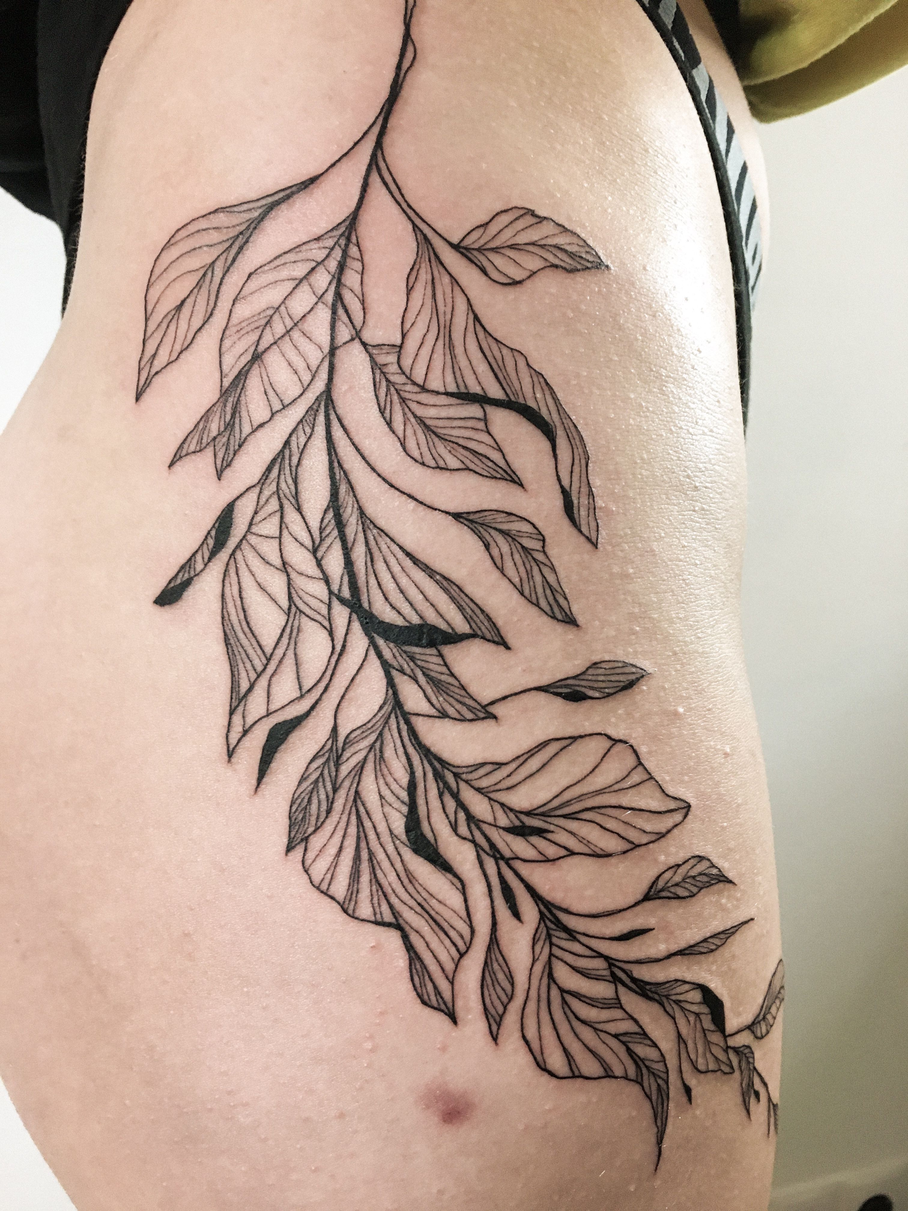 15 delicate leaf tattoo designs for forearm