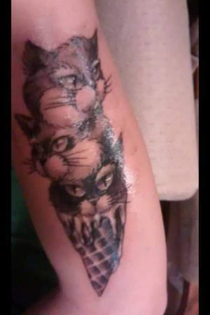 #cat #icecream #blackngrey #Northadams #localink Everytime I bring an idea to Troy I tell him put your own style and twist on it.