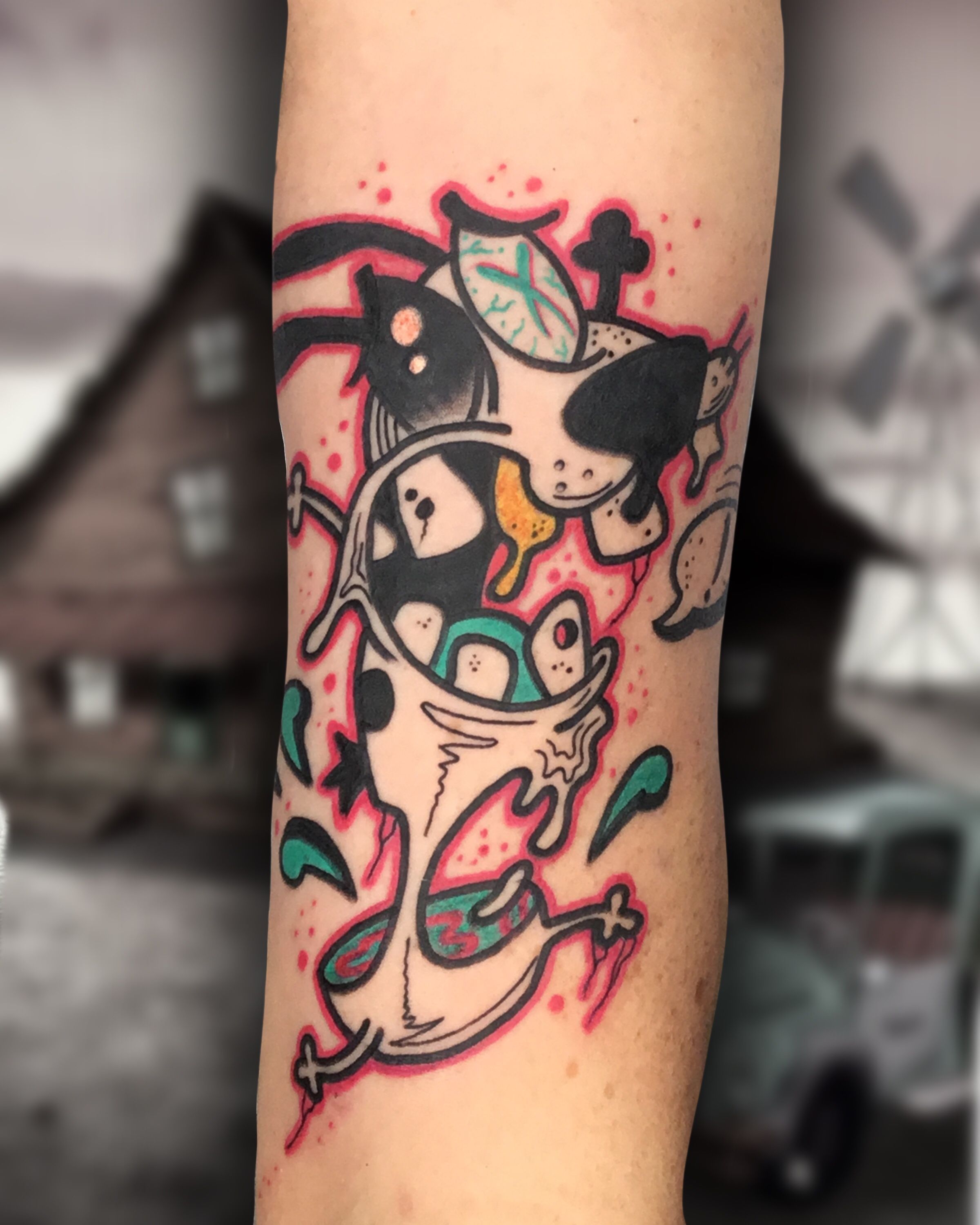 TattooSnobcom  Courage the Cowardly Dog tattoo by  Facebook