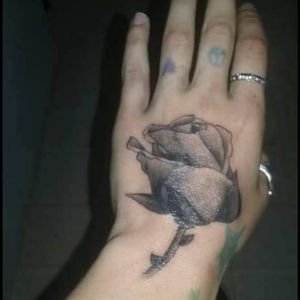 #rose #hand #blackngrey #donebyTroy 