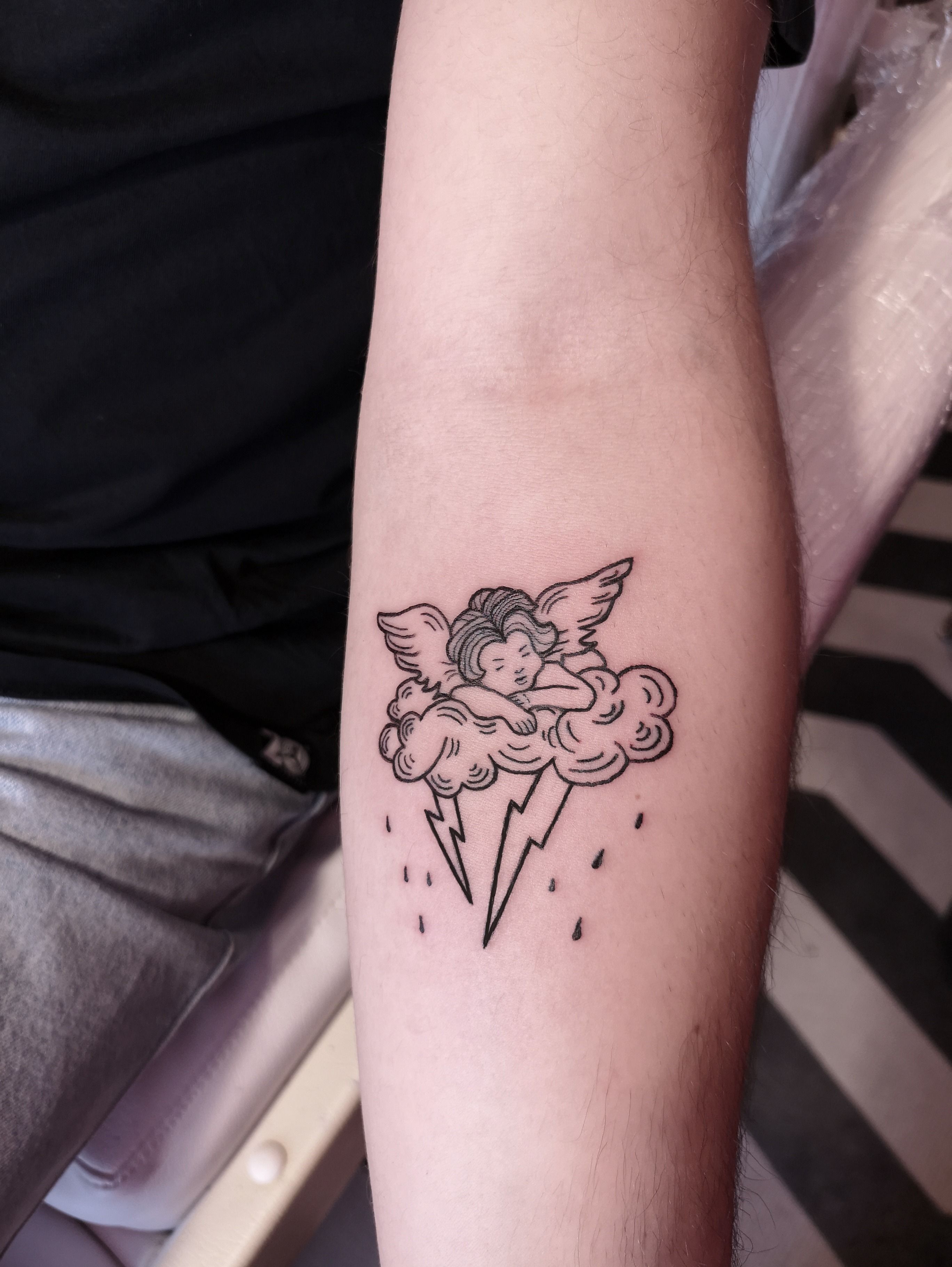 Baby Angel Tattoo-Tattoo Supply / Favvoseetattoos Nebula 2 : r/TattooDesigns
