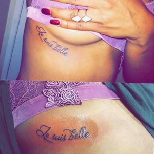 Je suis Belle "I am beautiful" My girls tattoo 