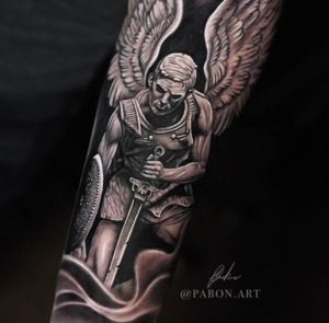 Angel Sculture....#tattoo #angel #sculpture #realism #blackandgrey