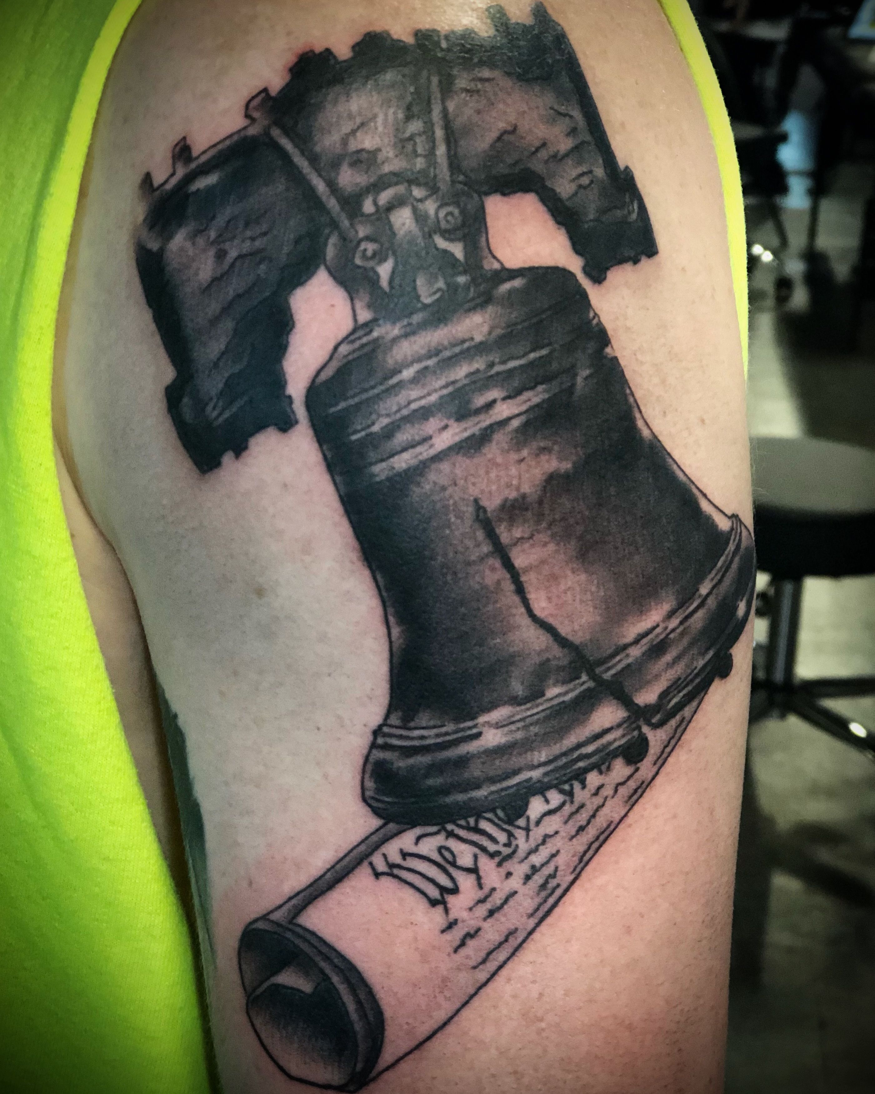 40 Liberty Bell Tattoo Designs For Men  Patriotic Ink Ideas