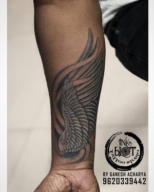 wings  tattoos by inkblot tattoos contact 9620339442