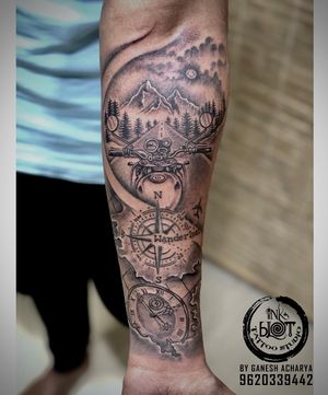 travelling  tattoos by inkblot tattoos contact 9620339442